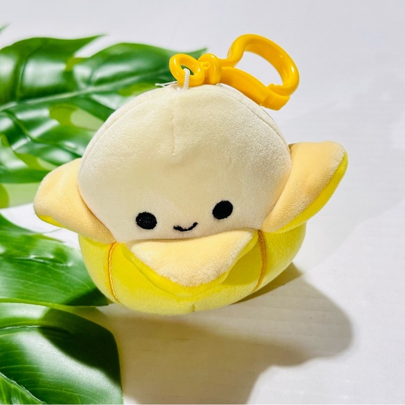 Squishmallows Junie The Yellow Banana - Child's Ultra Soft Stuffed Plush Clip-on - Picture 4 of 13